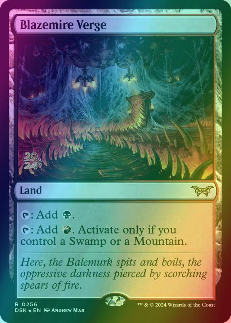 Blazemire Verge [256s] [Prerelease] [Duskmourn: House of Horror: Promos] [Foil]