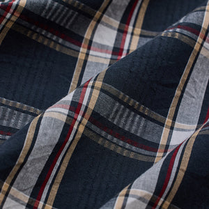 Dark Green Checks Slim Fit Shirt