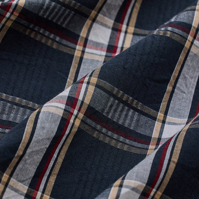 Dark Green Checks Slim Fit Shirt