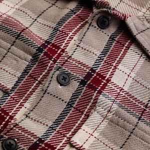 Brown Double Pocket Flannel Overshirt