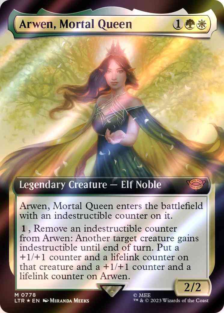 Arwen, Mortal Queen [778] [Extended Art] [The Lord of the Rings: Tales of Middle-earth] [Surge Foil]