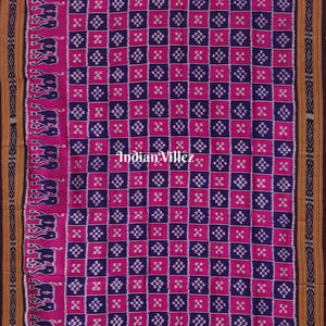Pink Body Pasapali Khandua Silk Saree
