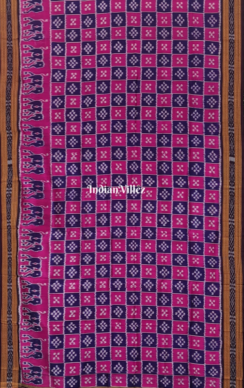 Pink Body Pasapali Khandua Silk Saree