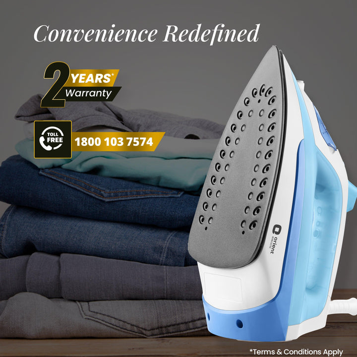 Fabrifeel Non Stick Steam Iron for Clothes