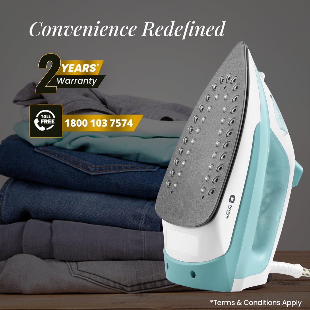 Fabrifeel Non Stick Steam Iron for Clothes