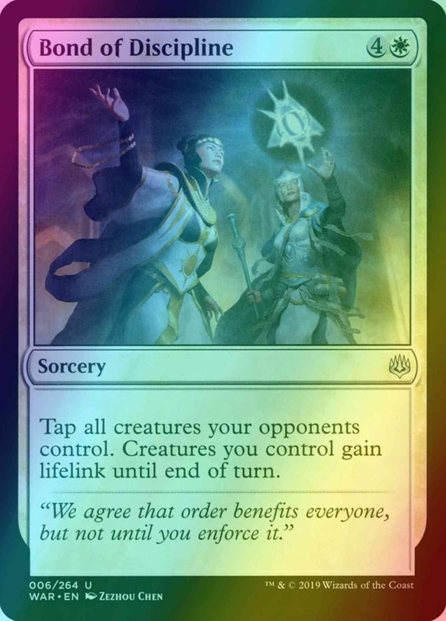 Bond of Discipline [6] [War of the Spark] [Foil]