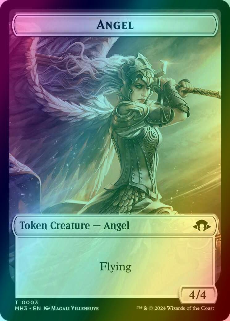Angel Token (03) // Phyrexian Germ Token (16) [Modern Horizons 3: Tokens] [Foil]