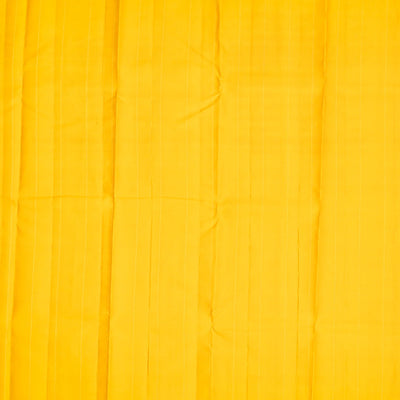 Bubblegum Pink Handloom Kanchipuram Silk Saree With Stripes & Buttas