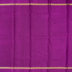 Orange Handloom Kanchipuram Korvai Silk Saree With Annam Buttas