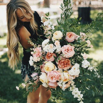 Fairytale Peach and Blush Garden Wedding