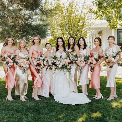 Fairytale Peach and Blush Garden Wedding