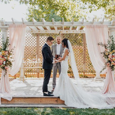 Fairytale Peach and Blush Garden Wedding