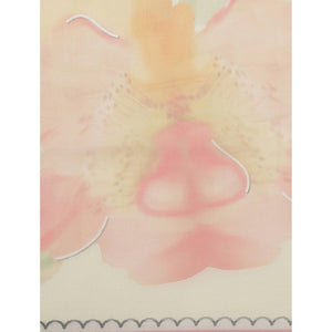 Fantastic Cream Colored Casual Wear Printed Organza Saree