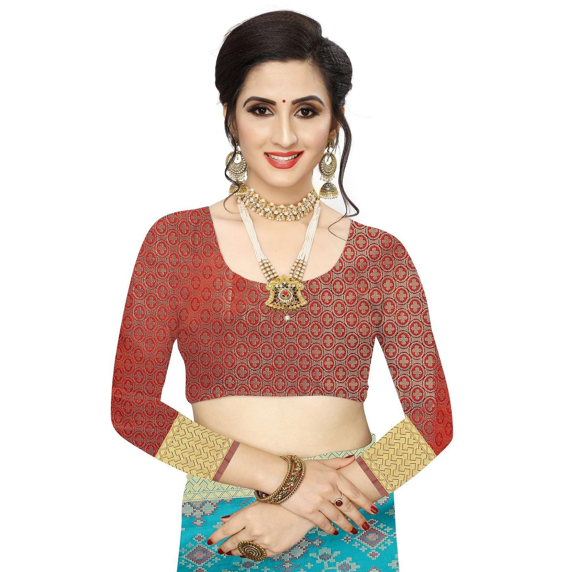 Fantastic Rama Colored Festive Wear Woven Kanjivaram Silk Saree