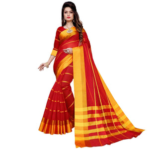 Fantastic Red Colored Festive Wear Manipuri Silk Saree