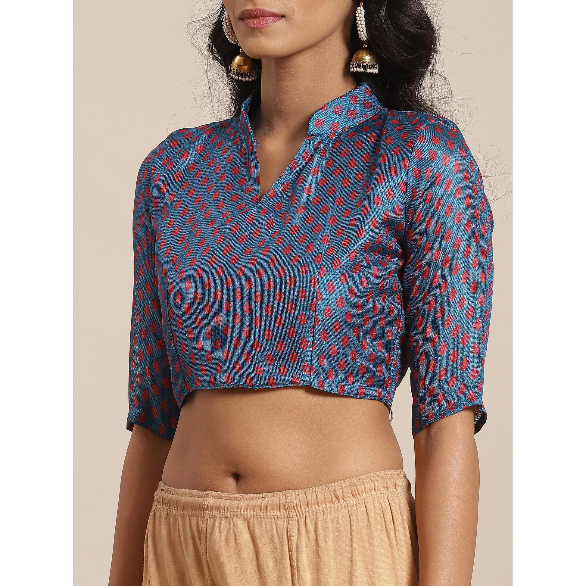 Fantastic Teal Blue Colored Casual Wear Printed Jute Silk Saree