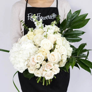 Farm to Table White Flower Bouquet