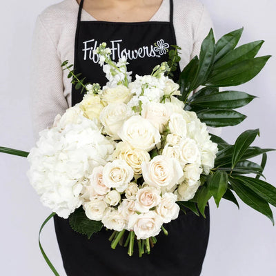 Farm to Table White Flower Bouquet