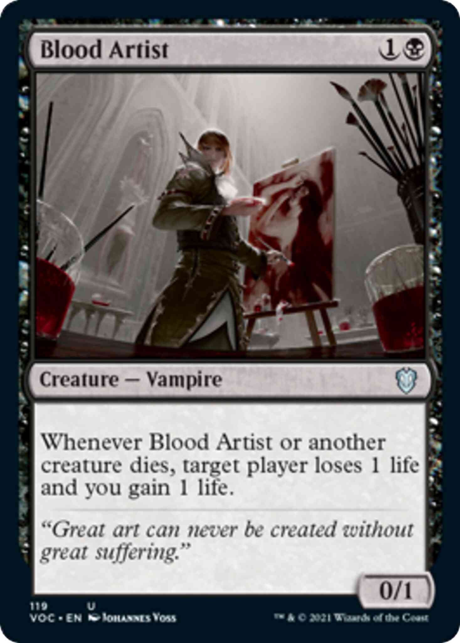 Blood Artist [119] [Innistrad: Crimson Vow: Commander] [Non-Foil]