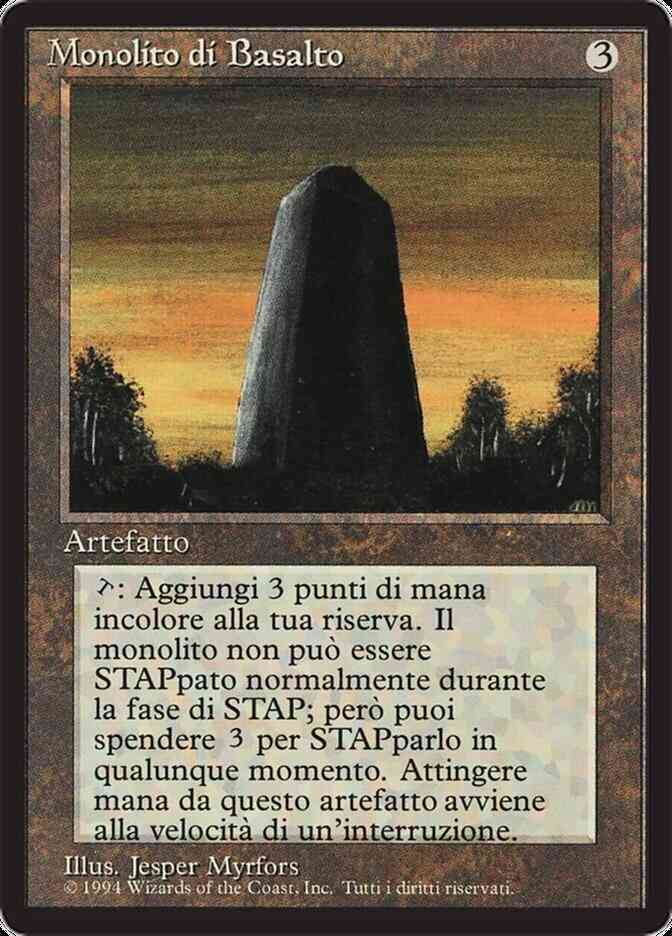 Basalt Monolith - Italian [235] [Foreign Black Border: Italian] [Non-Foil]