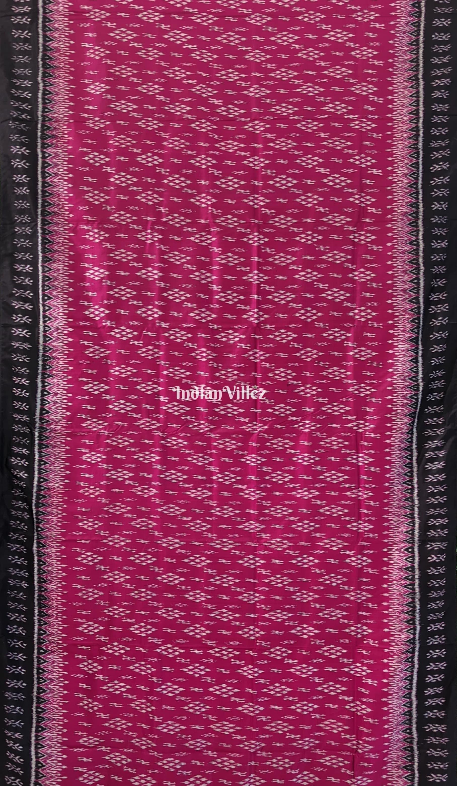 Magenta Odisha Ikat  Contemporary Silk Saree