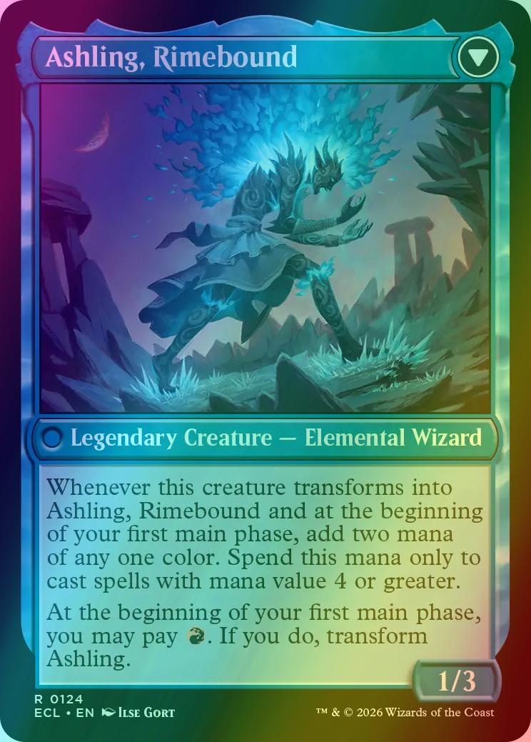 Ashling, Rekindled // Ashling, Rimebound [124] [Lorwyn Eclipsed] [Foil]