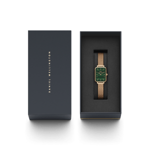 Quadro Pressed Melrose Green & Rose Gold