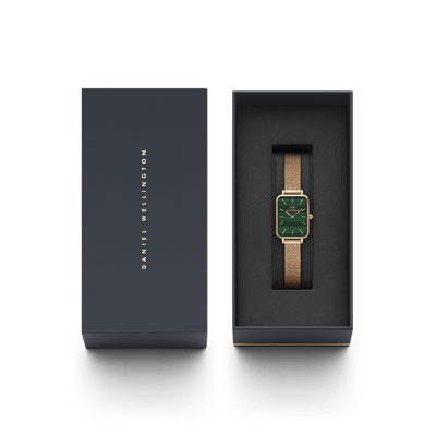 Quadro Pressed Melrose Green & Rose Gold