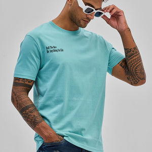 Roll The Dice Turquoise Slim Fit T-Shirt