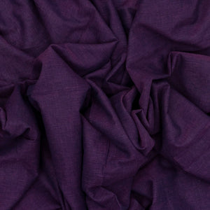 Violet Handloom Bengal Cotton Saree With Blue Border