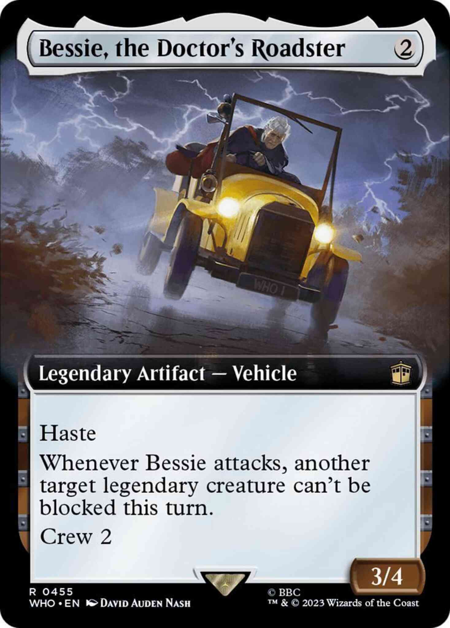 Bessie, the Doctor's Roadster [455] [Extended Art] [Universes Beyond: Doctor Who] [Non-Foil]