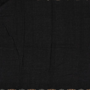 Black Handloom Orissa Cotton Saree With Tie & Dye Diamond Motifs