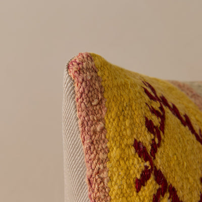 Vintage Lumbar Pillow No. 335, 12" x 20"
