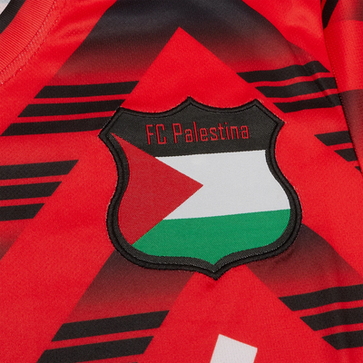 FC Palestina Palestine Retro Red Black Football T Shirt