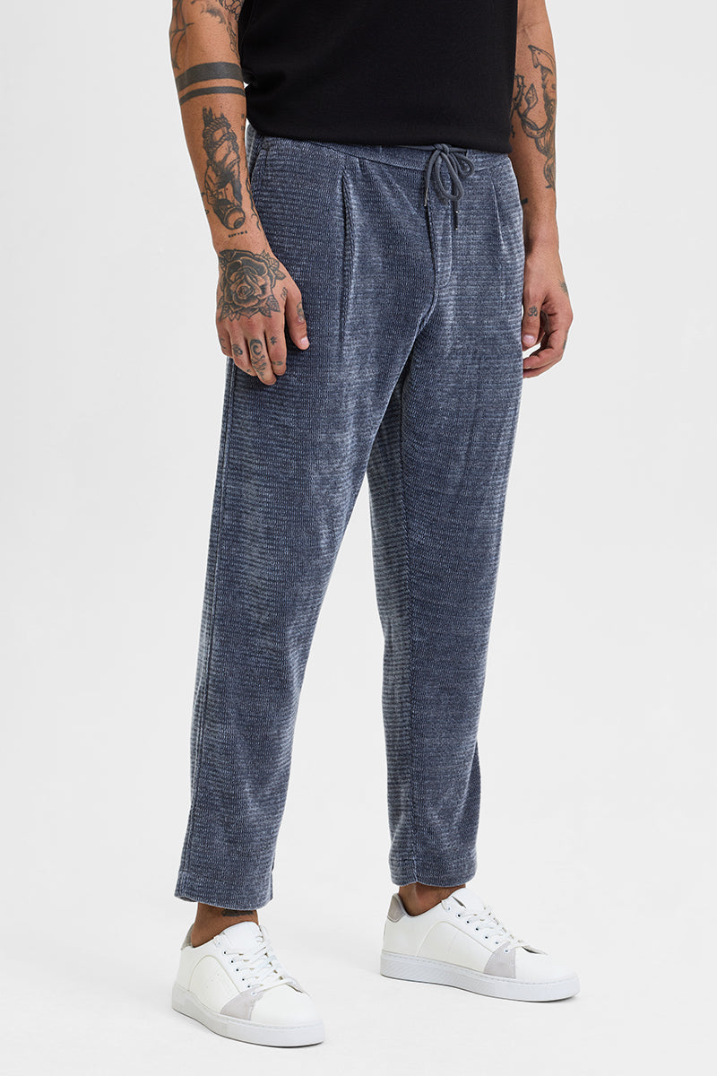 Grey Corduroy Relaxed Fit Trousers
