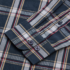Dark Green Checks Slim Fit Shirt