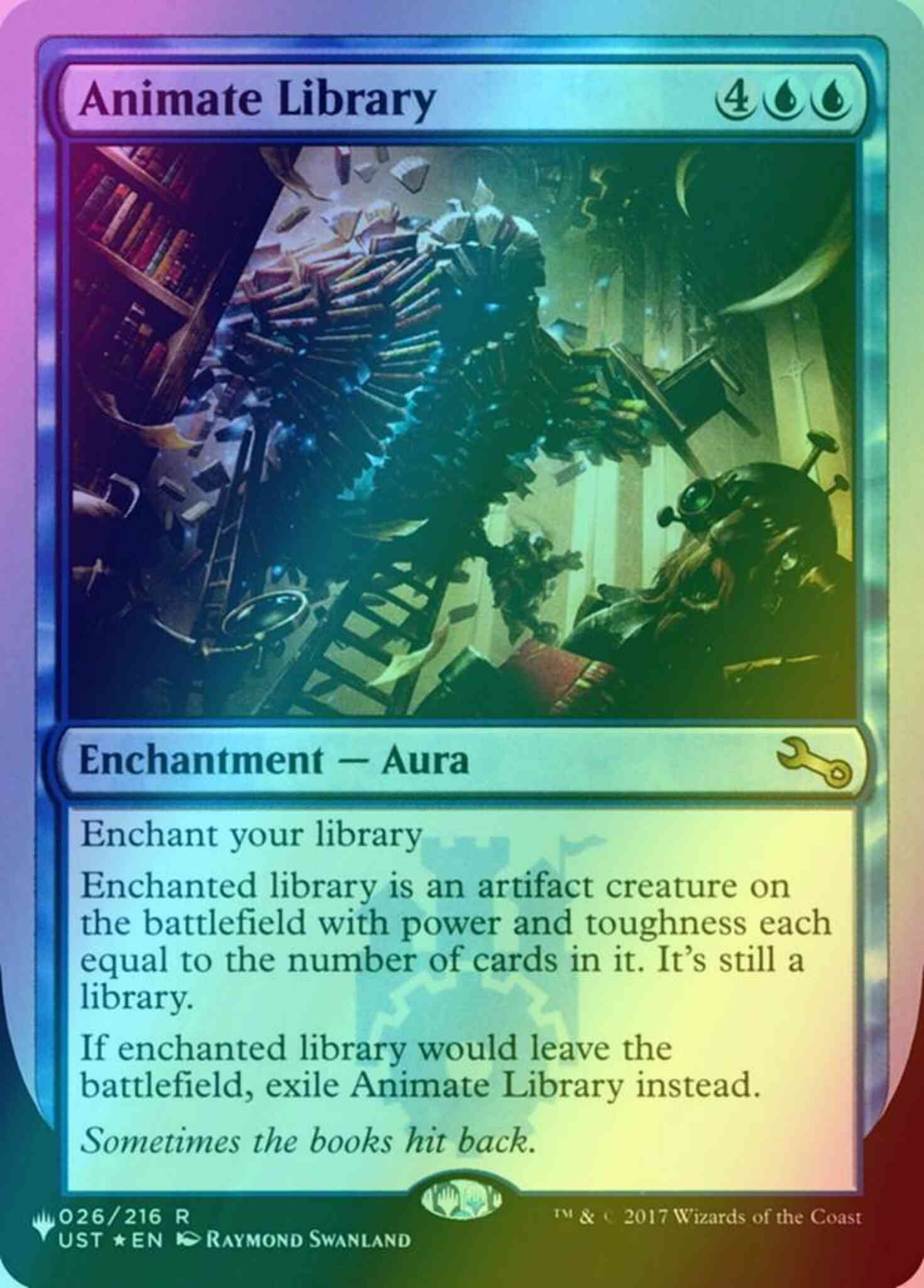 Animate Library [11] [UST Set Symbol] [The List: Unfinity Foil Edition] [Foil]