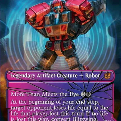 Blitzwing, Cruel Tormentor // Blitzwing, Adaptive Assailant [19] [Borderless] [Shattered Glass] [Universes Beyond: Transformers] [Non-Foil]