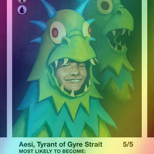 Aesi, Tyrant of Gyre Strait // Aesi, Tyrant of Gyre Strait [1873] [Borderless] [Class of '87] [Secret Lair Drop] [Foil]