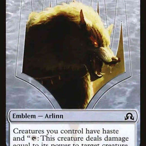 Arlinn, Embraced by the Moon Emblem (18) // Human Cleric Token (10) [TSOI-18] [SOI/SOI Set Symbol] [The List] [Non-Foil]