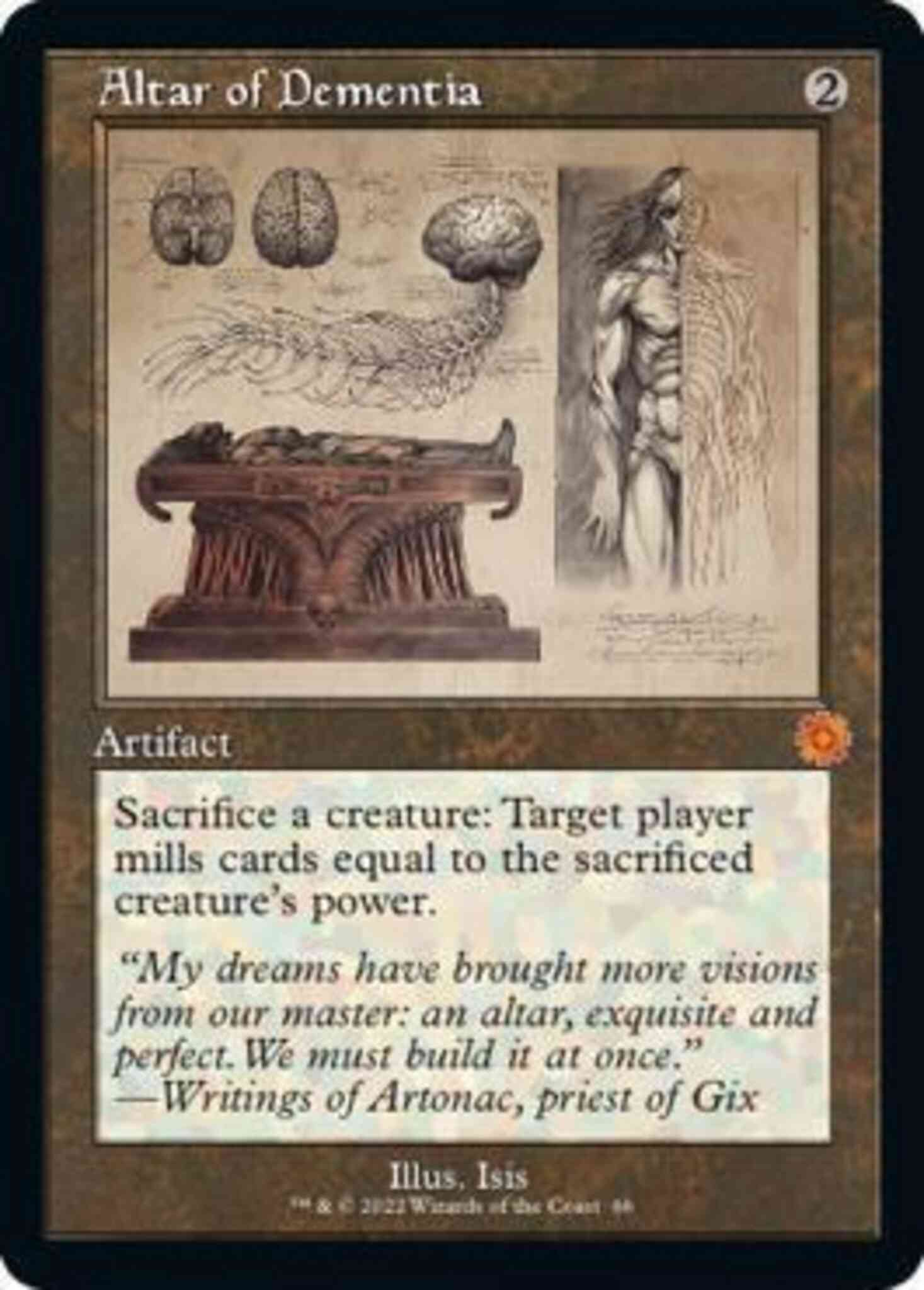 Altar of Dementia [66] [Retro Frame] [Schematic] [The Brothers' War Retro Artifacts] [Non-Foil]