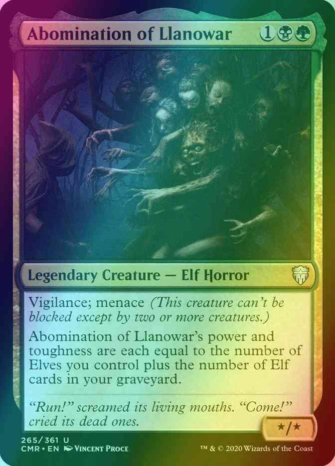 Abomination of Llanowar [265] [Commander Legends] [Foil]