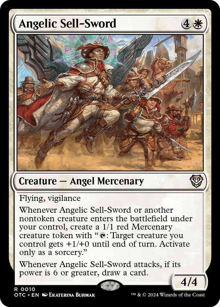Angelic Sell-Sword [10] [Outlaws of Thunder Junction: Commander] [Non-Foil]