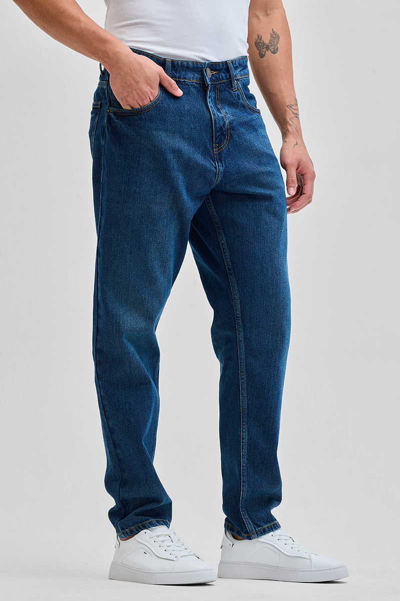 Blue Baggy Fit Jeans