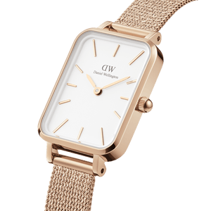 Quadro Pressed Melrose White & Rose Gold