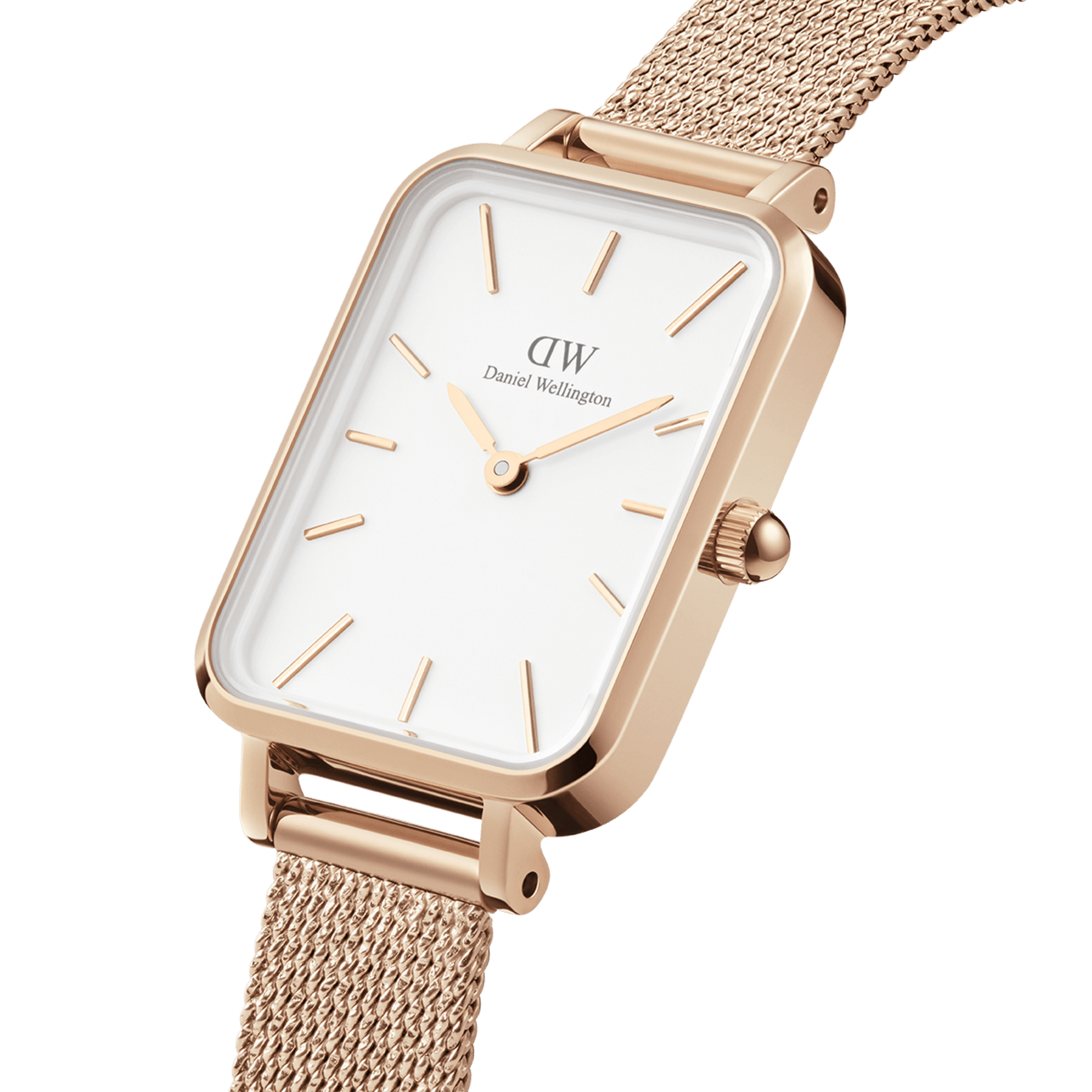 Quadro Pressed Melrose White & Rose Gold