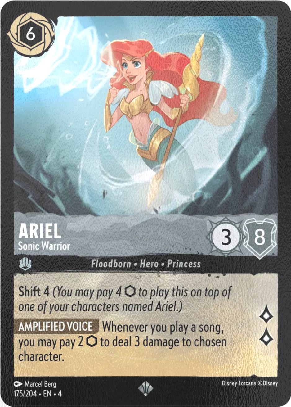 Ariel - Sonic Warrior - 175/204 [Ursula's Return] [Cold Foil]