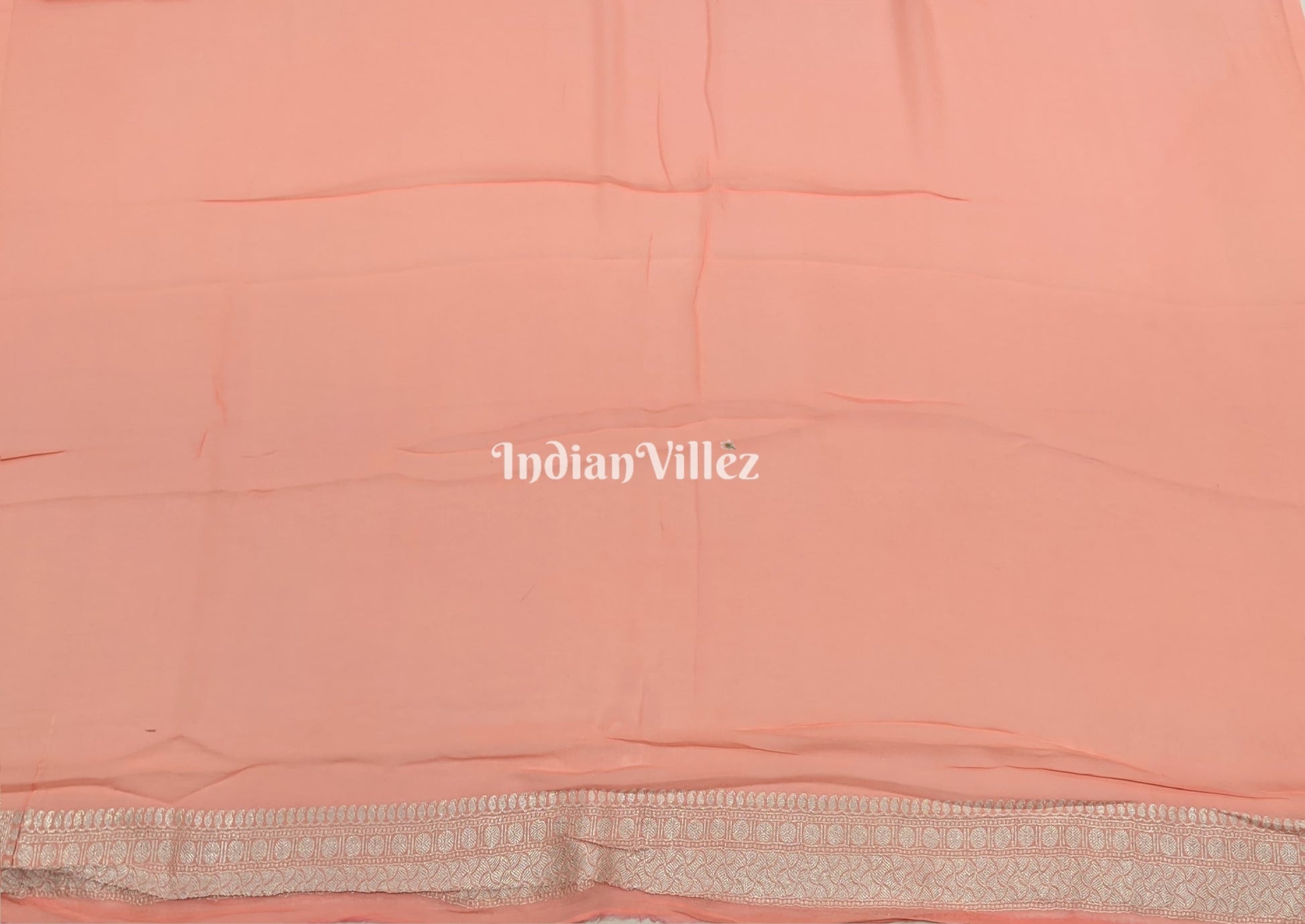 Pink Banarasi Katan Silk Saree