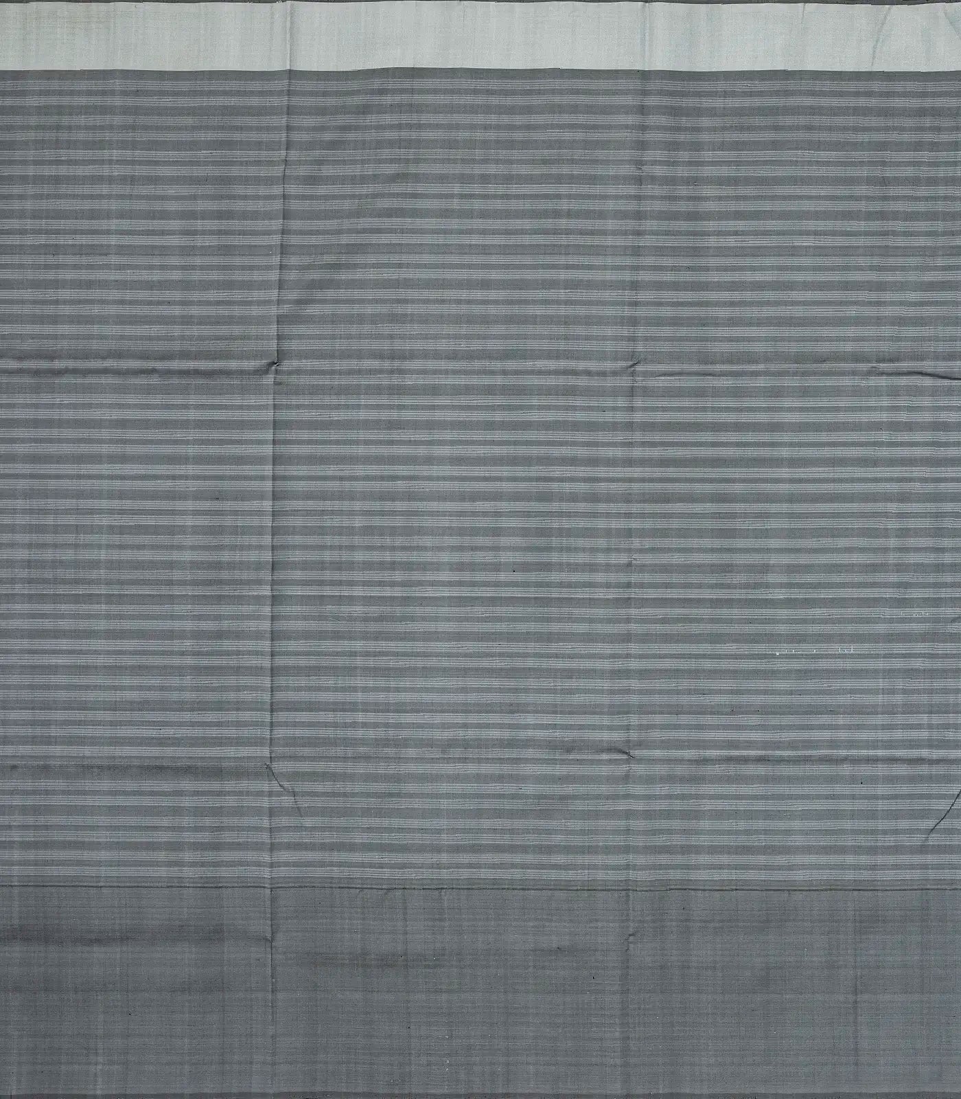 Pink Handloom Soft Silk Saree With Stripes & Contrast Grey Border