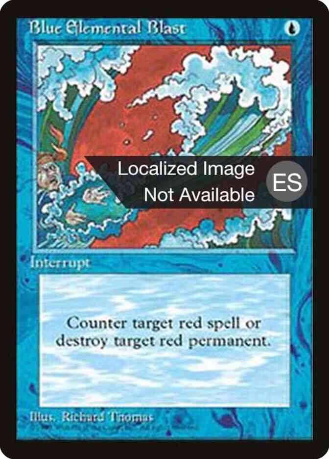 Blue Elemental Blast - Chinese [63] [Fourth Edition Black Border: Chinese] [Non-Foil]